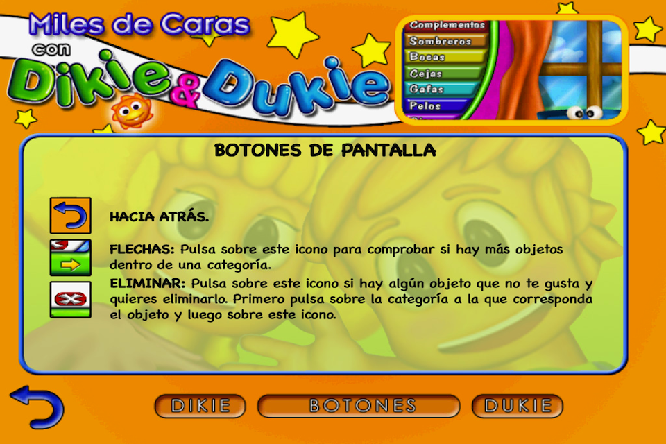Screenshot Dikie & Dukie: Funny Faces in Spanish Screenshot Dikie & Dukie: Funny Faces in Spanish